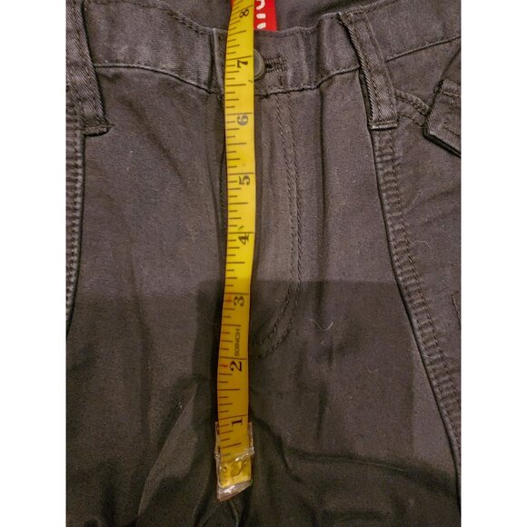 NEW Y2K Women's H&M Black Cargo Pants Size 12 Multiple Pockets 100% Cotton - Picture 13 of 16